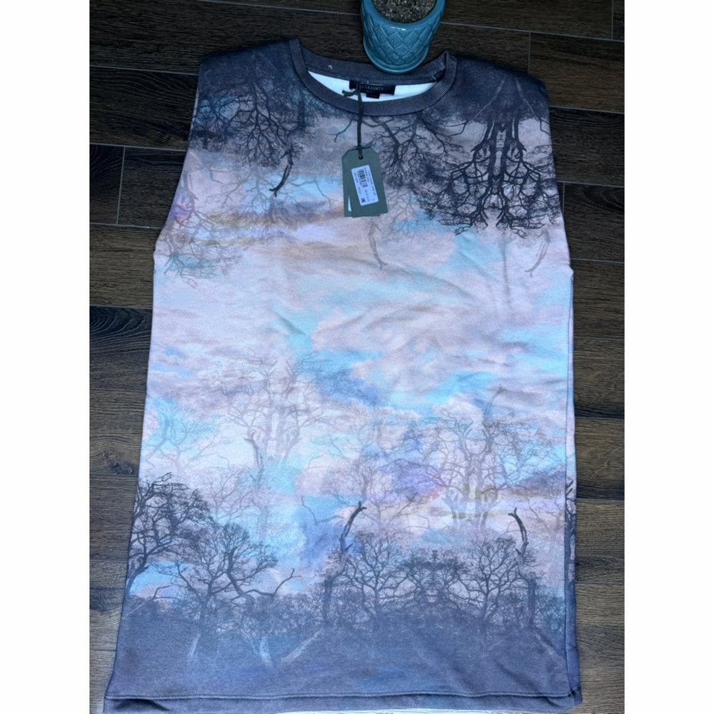 NWT All Saints Coni Sumire Tank Dress in Sunrise Pink. Size Small. - Picture 2 of 7